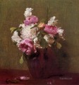 White Peonies and Roses Narcissus flower painter Henri Fantin Latour